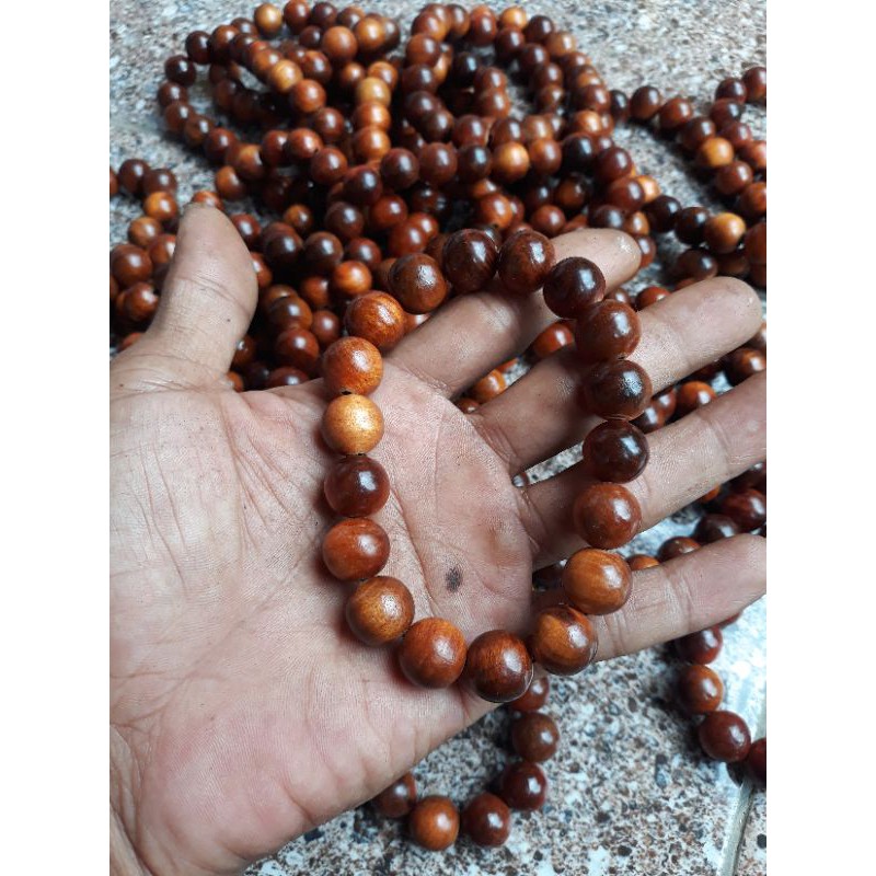 Gelang gaharu KAYU BERTUAH gaharu AGUILARIA FILLARIA KALIMANTAN agatis 12 mm