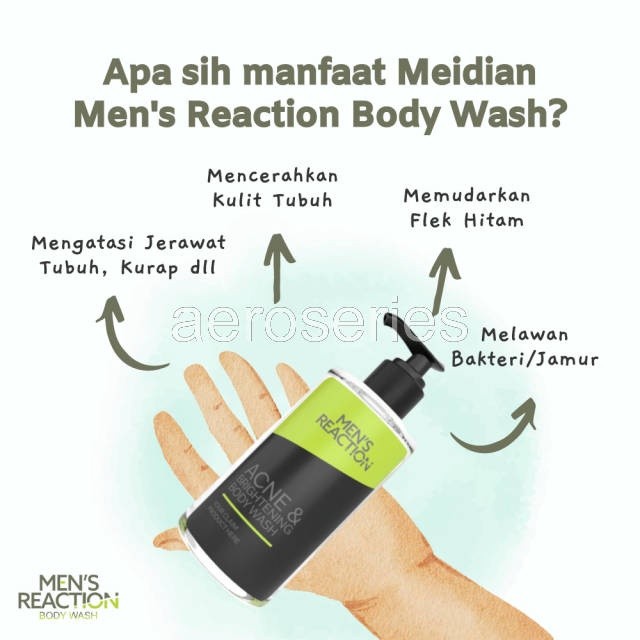 Sabun Mandi Pria Acne Brightening Body Wash Mens Reaction Acne Brightening Body