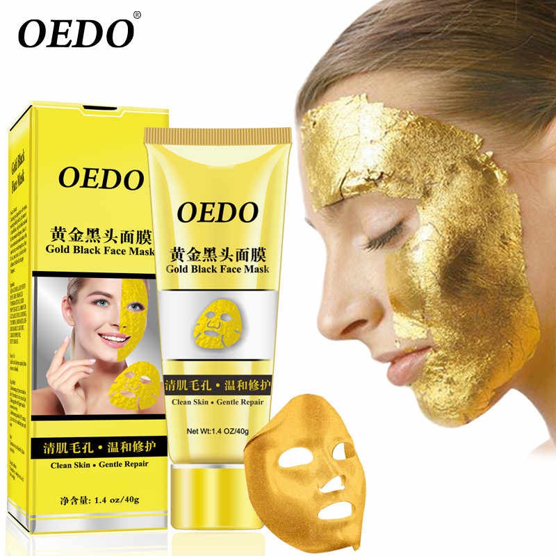 Download Oedo Gold To Black Mask Remove Black Spots Stains Face Pores Clean Exfoliating Acne Gold Mask Shopee Indonesia PSD Mockup Templates