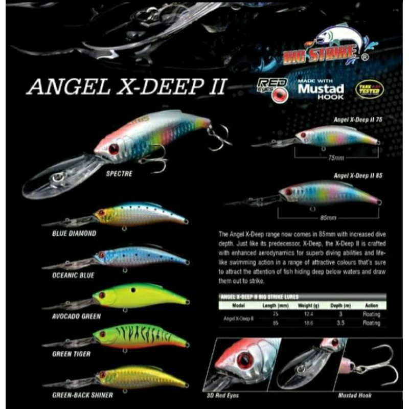 Lure SEAHAWK ANGEL X-DEEP II (8.5cm / 18.6gram) FLOATING