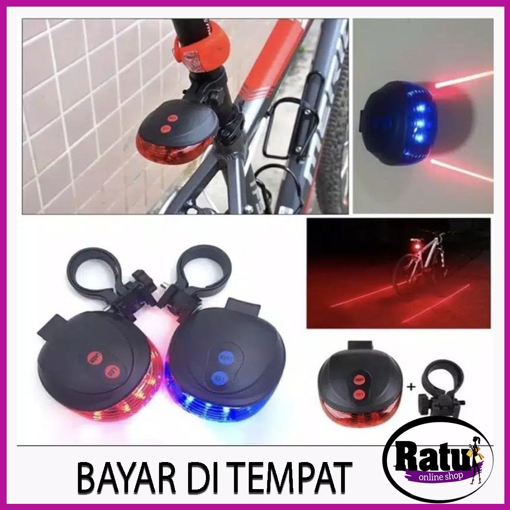Lampu Sepeda Belakang LED Laser