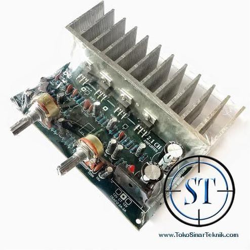 Kit Audio Mini Compo 2.1 Channel Stereo Amplifier Ic Tda 2030 + Bridge Sitekni88 Dijamin