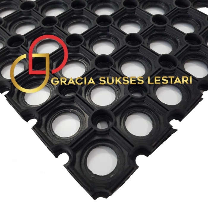 KESET KARPET KARET ANTI SLIP 100x100 RING MAT