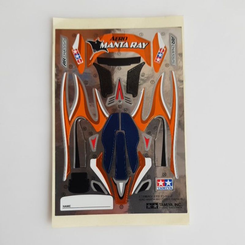 tamiya stiker aero manta ray