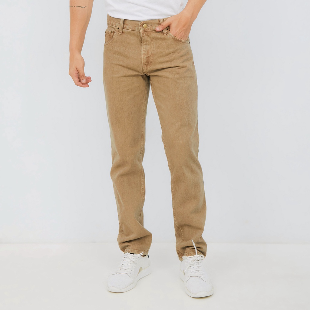 Pluviophile - Jeans Denim Basic reguler - Khaki