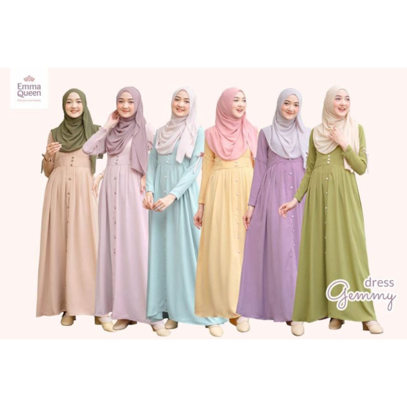 Moslem ori gamis busui frendly Gemmy Dress by emmaqueen( ready pusat)