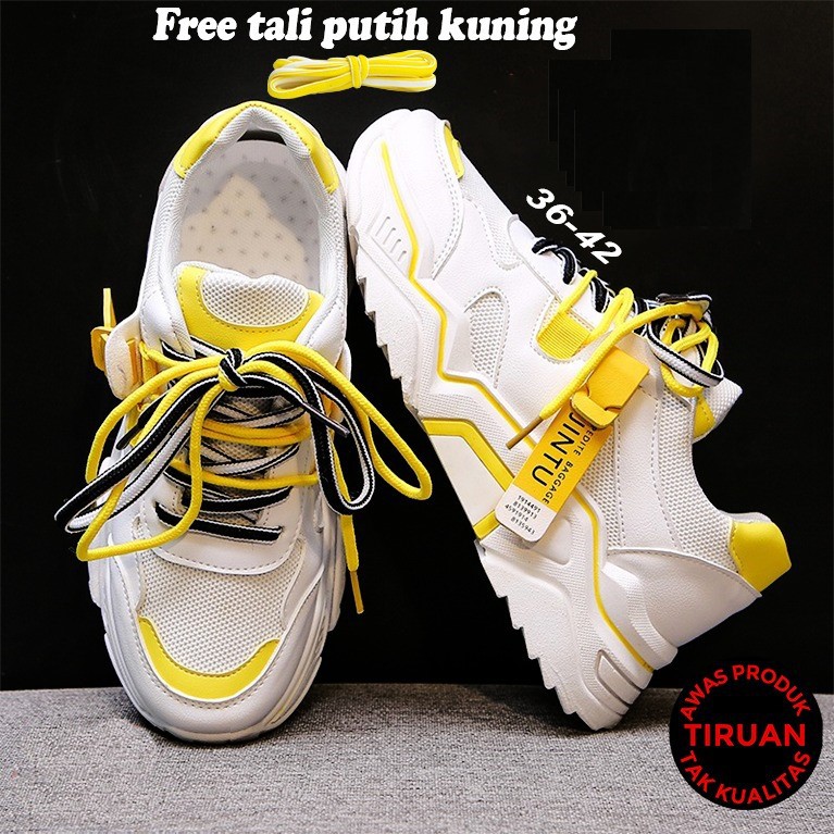 Sepatu Olahraga Wanita Putih Sneaker Fashion Korea Sepatu Sneakers Cewek sport SP-014