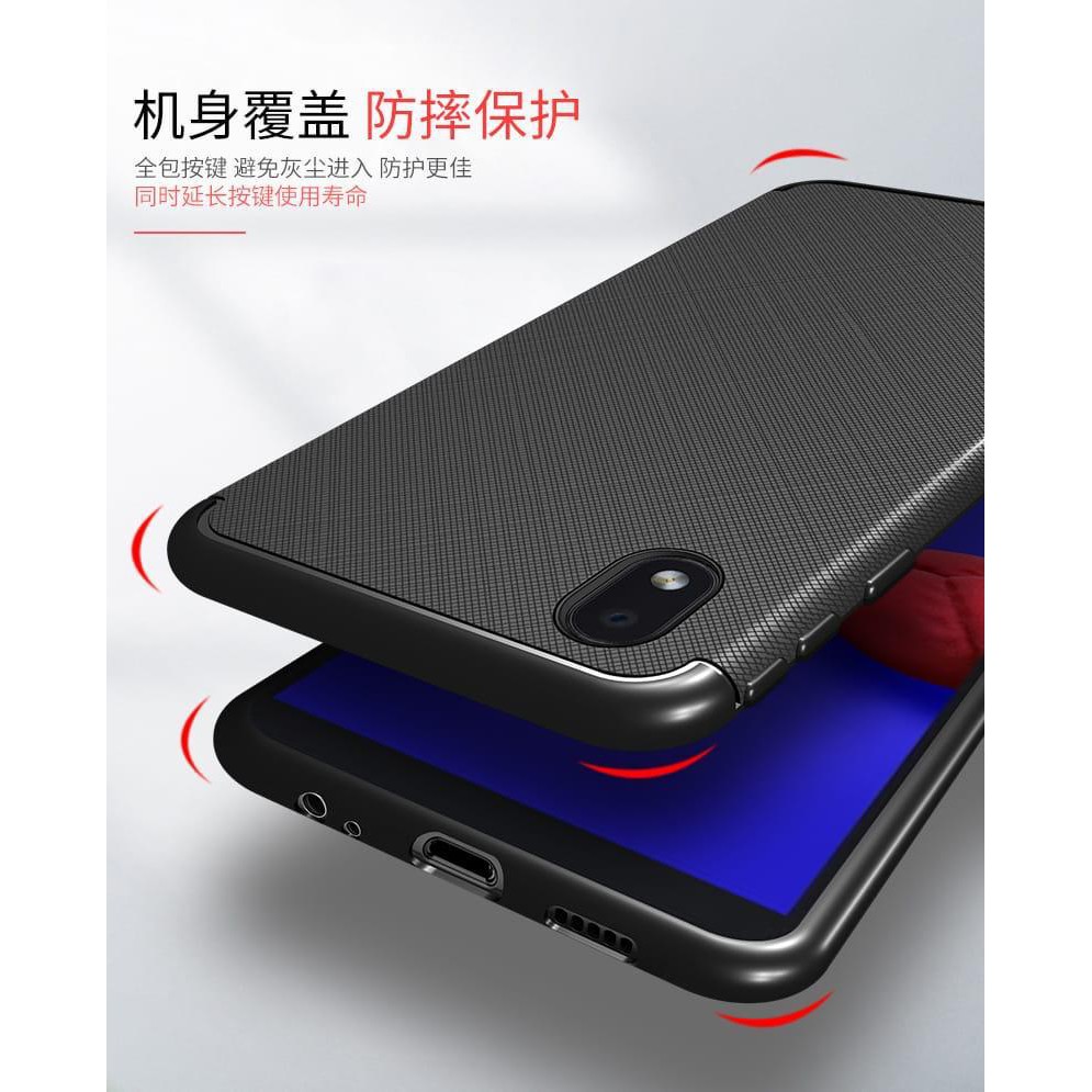 Case Slim CROSS Samsung A01 Core 5.3 inchi Softshell with Frame Line Anti Melar TIDAK LICIN
