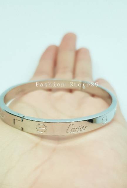 Gelang fashion import silver gelang bangle Titanium bangkok import antikarat