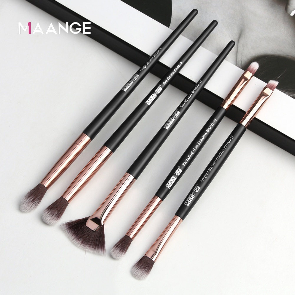 MAANGE Kuas Make Up Set Brush Eyeshadow Spons Kuas Alis Dan Bibir 5747