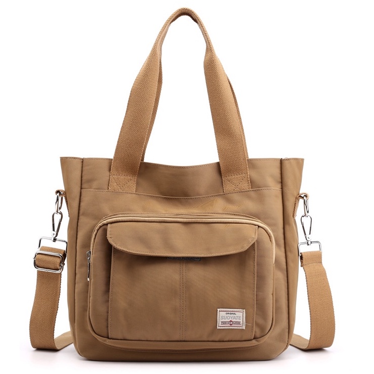 TAS SELEMPANG  WANITA KANVAS COKLAT GARETA TA549B7 TOTEBAG KULIAH KERJA RESLETING SLING BAG KOREA IMPORT MURAH SIMPLE REMAJA KEKINIAN BATAM PREMIUM BRANDED