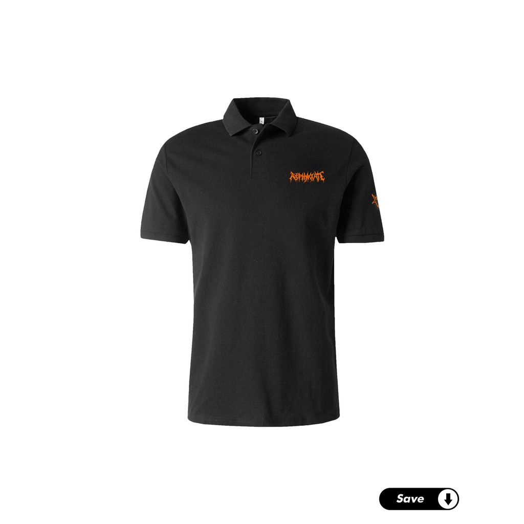 ASPHYXIATE - LOGO ORANGE POLO SHIRT