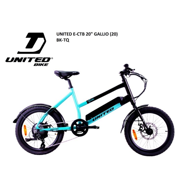 promo year end sale 20” minivelo united ebike gallio 8Sp Altus disc brake