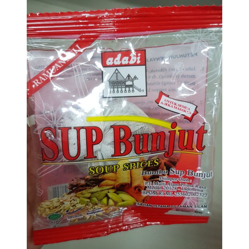 

ADABI Sup Bunjut - Soup Spices - Bumbu Sup Bunjut 8gr