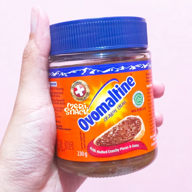 

Ovomaltine Crunchy Cream 230gr / 380gr / 680gr / Isian Roti / Topping Donat