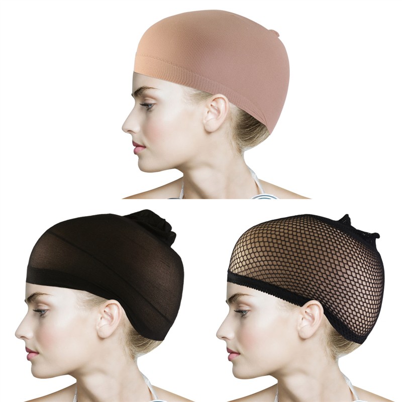7x Wig Caps Nautral Nude Mesh Wig Cap For Long Hair Wig Mesh Cap
