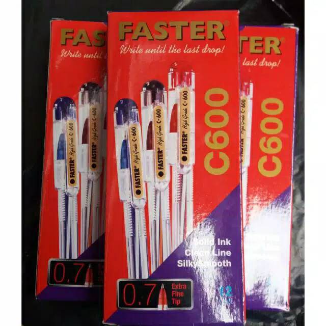 

Pena Faster c600 / pena Faster Tutup isi 12 pcs.