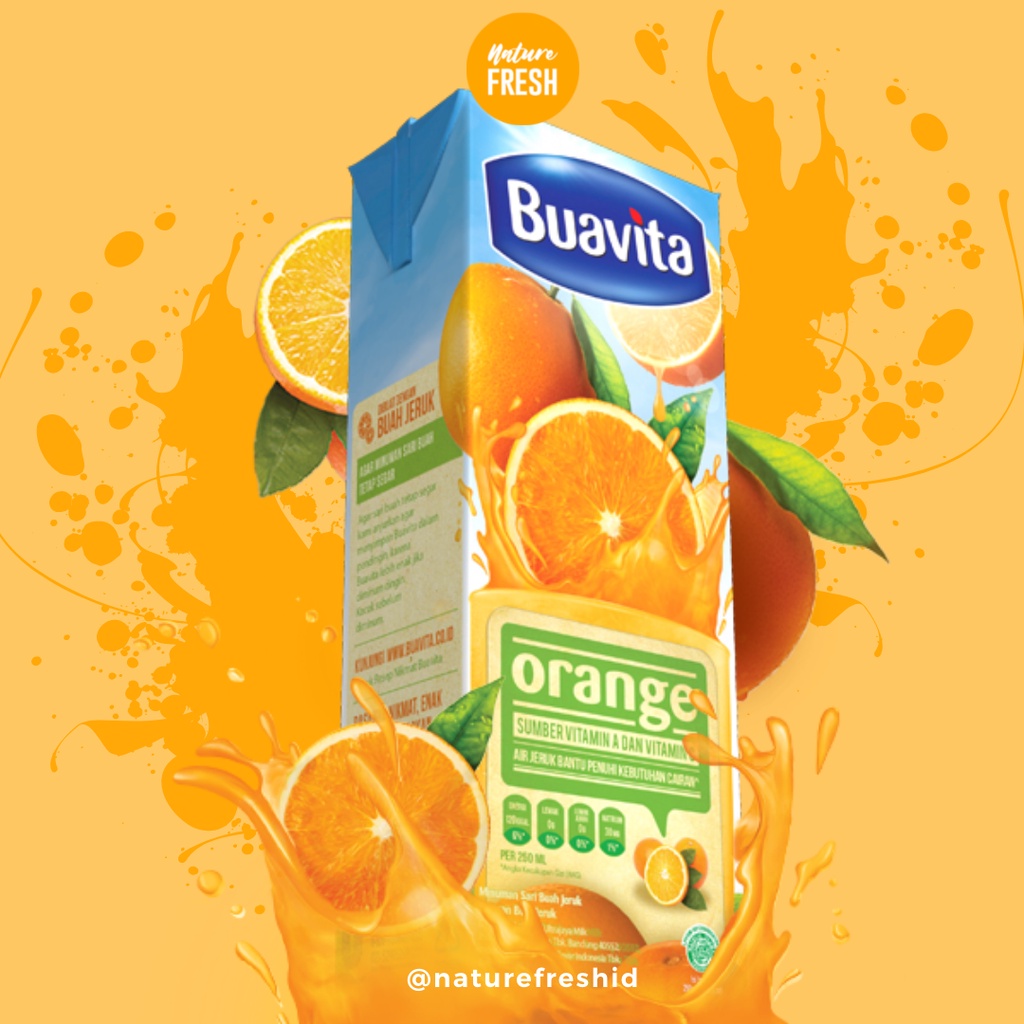 Buavita Juice Jeruk / Leci / Mangga / Apel Kemasan 250ml