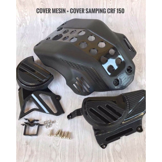 Tutup mesin Cover Mesin CRF 150 plastik abs carbon Engine Guard CRF 150