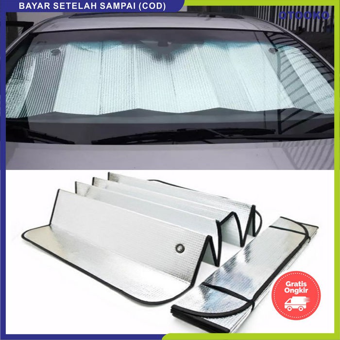 sun shield krey anti panas mobil pelindung kaca kabin dashboard mobil