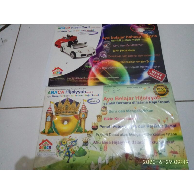 

abaca flash card