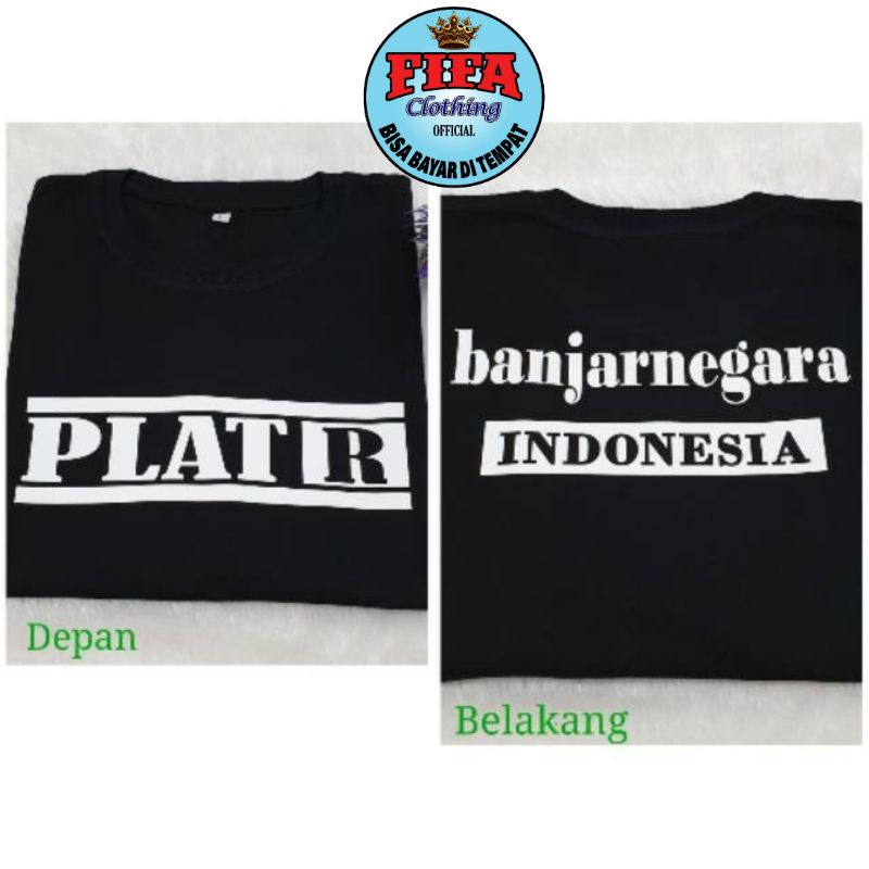 KAOS PLAT R BANJARNEGARA DISTRO PREMIUM