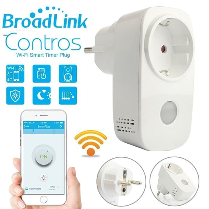 Stop Kontak Timer Listrik Broadlink Wifi Smart Plug SP3