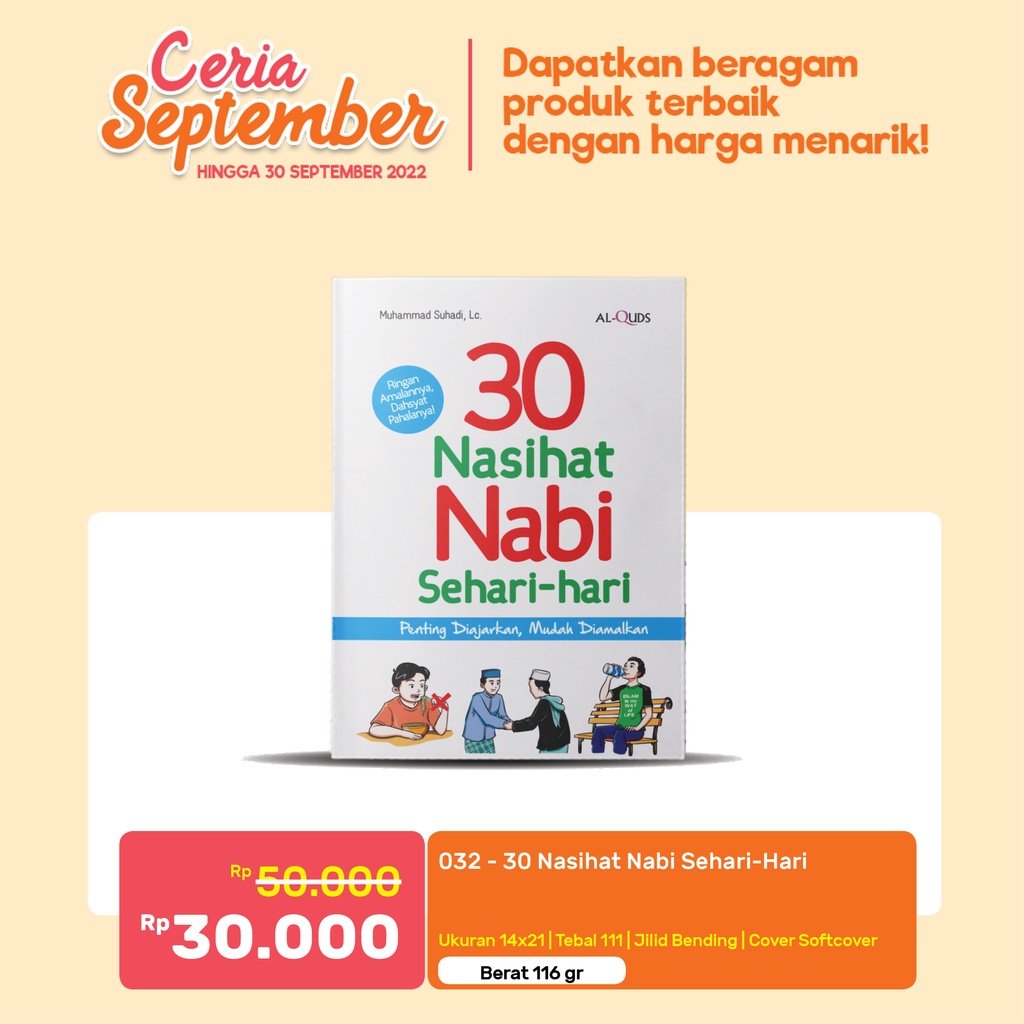 Bluescorner Books - ZiyadBooks 30 Nasihat Nabi Sehari-Hari