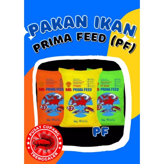 pakan ikan hias PF 500 PF 800 PF 1000 kemasan 250 gr dan 500 gr