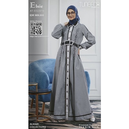 Almari Tuneeca AT-0322010 Charmaine Diskon Sale Promo Gamis Long Dress