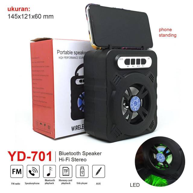 SPEAKER BLUETOOTH YD 701 YD 669 LED DISCO +STANDING HP/ SPEAKER SALON MINI M 408 YD701 YD669 BT 1303