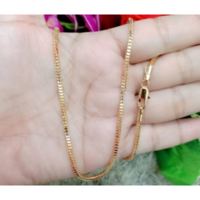 kalung milano asli di lapisi emas 24k dan titanium asli gak kecewah