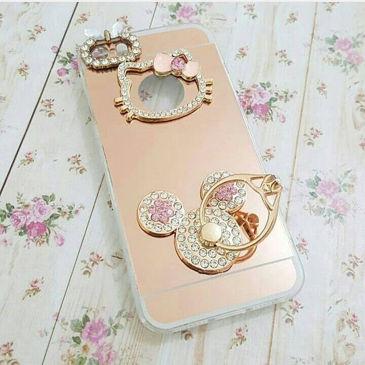 jelly case mirror blink swarov hello kitty HK oppo neo 9 a37 neo 7 a33