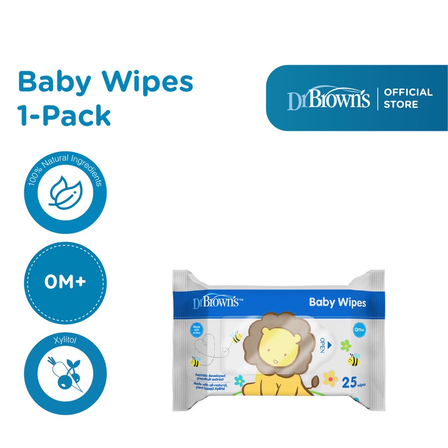 Dr Brown's HG044 Baby Wipes | Tissue Basah Anak