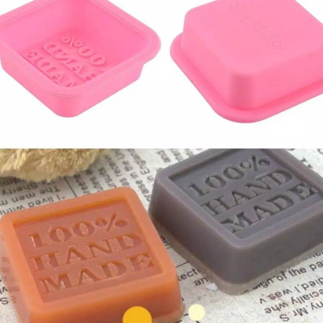 Cetakan Silikon Coklat Kue Puding Jelly Es batu Lilin Sabun Silicone serbaguna motif Handmade
