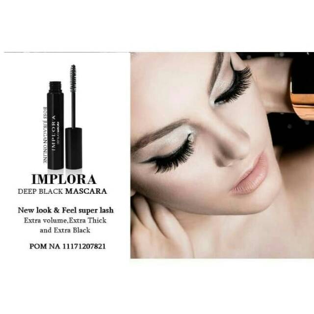 Implora Deep Black Mascara Original BPOM