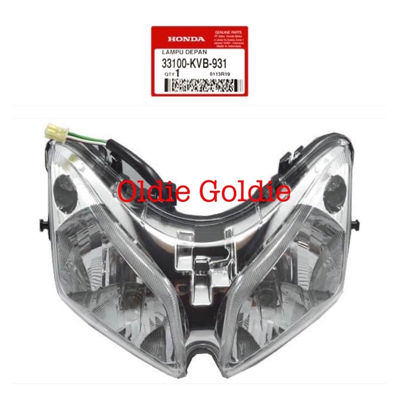 Reflektor Lampu Depan Vario 110 CW Old Lama Karbu AHM 33100-KVB-931 33110-KVB-931