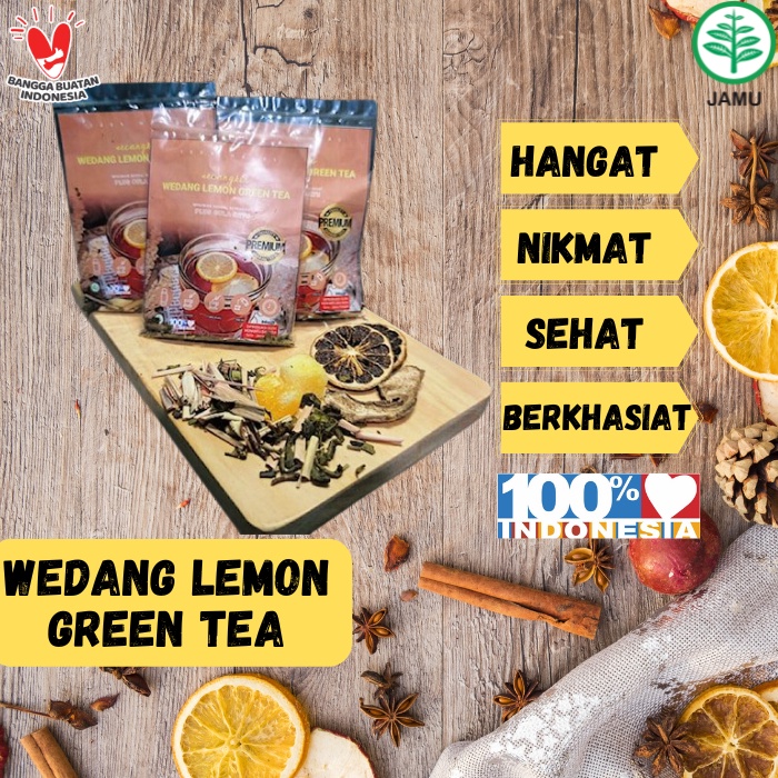 

TEH LEMON GREENTEA / WEDANG LEMON GREENTEA - LENGKAP DENGAN GULA BATU
