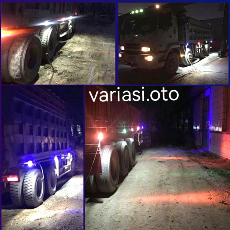 Lampu Samping Bak Truck LED 24 Volt 46 Mata LED