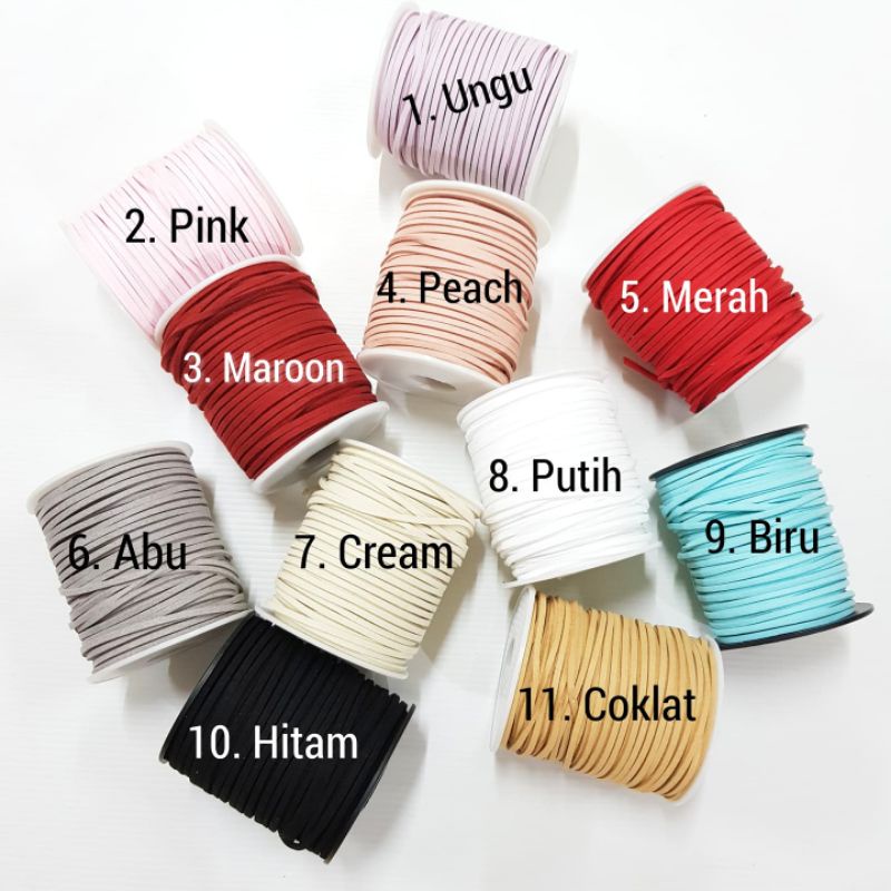 

(PT6) 1 Roll Tali Suede/Pita Kado Hampers Bingkisan