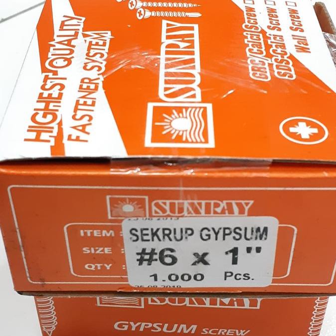 

[cod] Skrup Gipsum 6x1 2.5cm Sunray ktk [cod]