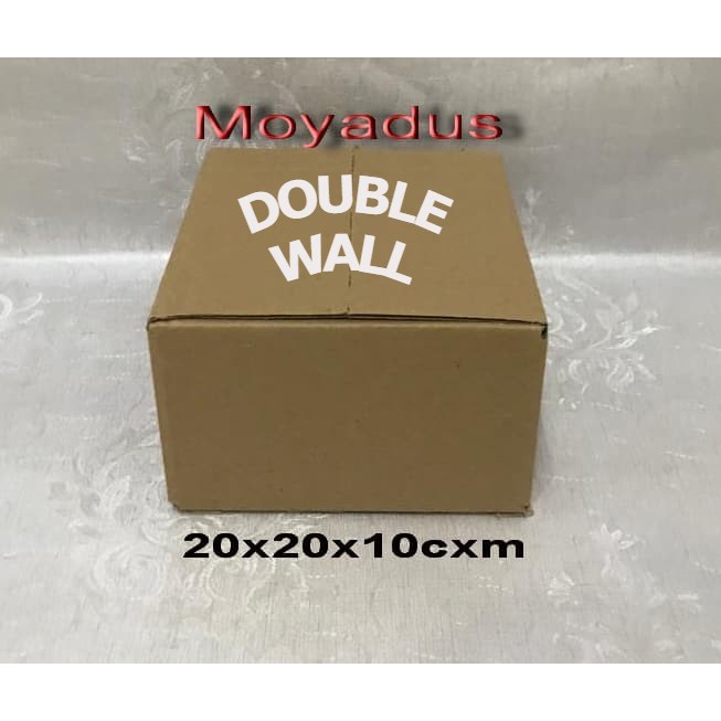 

kardus/karton/box uk. 20x20x10 cm untuk packing, DOUBLEWALL