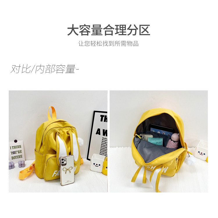 TAS RANSEL SEKOLAH ANAK PEREMPUAN / RANSEL BACKPACK CEWEK TAS FASHION MODEL TELINGA KELINCI S-92116