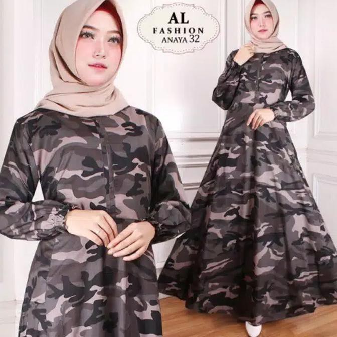 Gamis Baju Gamis Wanita Terbaru Emma Army Berkualitas