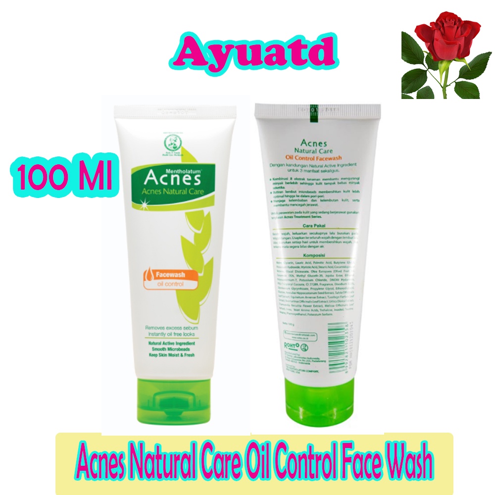 Acnes Natural Care Face Wash Oil Control 100 gr
