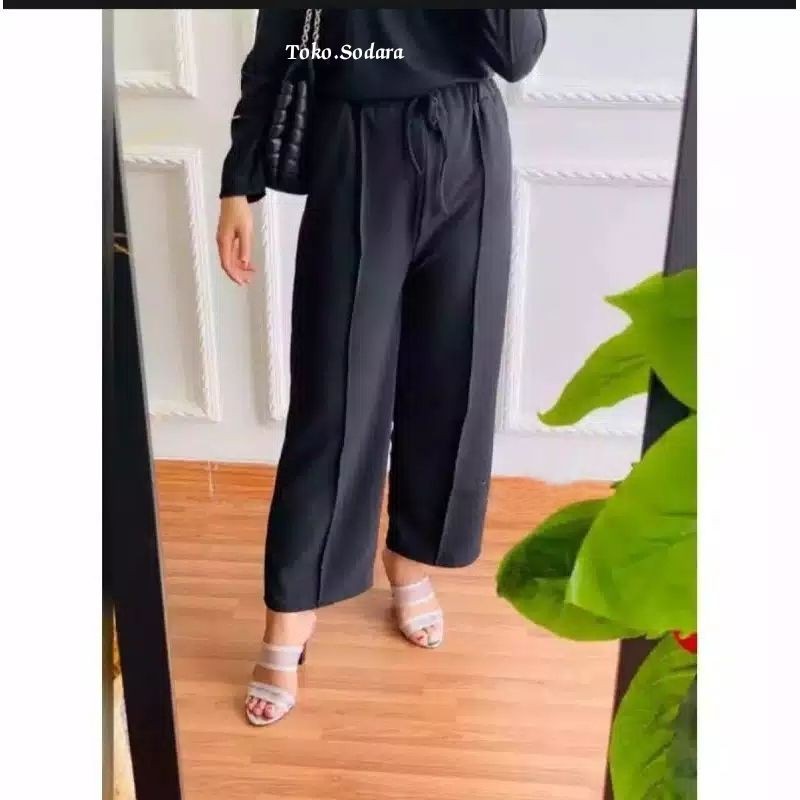 Kulot Crepe Wanita Panjang // Kulot Jumbo // Kulot Tali Murah