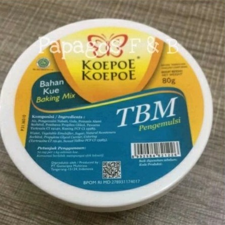 

Pengembang Kue TBM Pengemulsi Koepoe Kupu Kupu 80 gr / gram