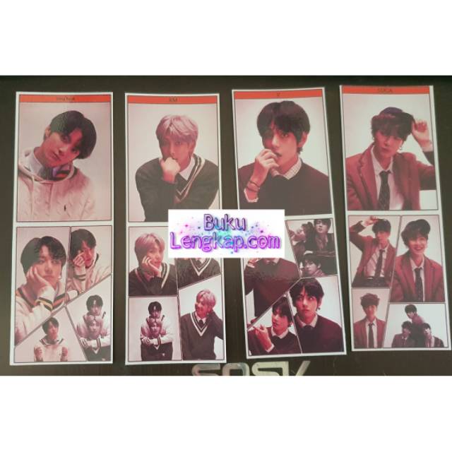 

1 set bookmark / pembatas buku / photo card BTS 2020 06
