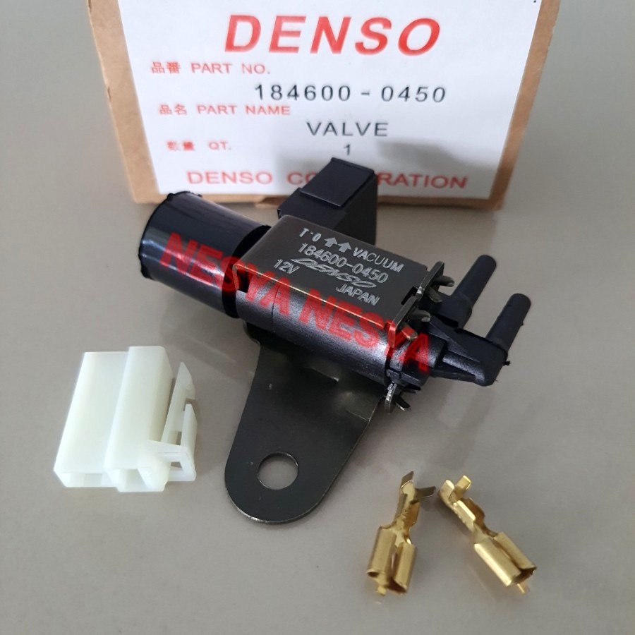 Jual Selenoid Solenoid Idle Up Vacum Vakum AC Mobil Toyota Starlet Merk DENSO New Baru