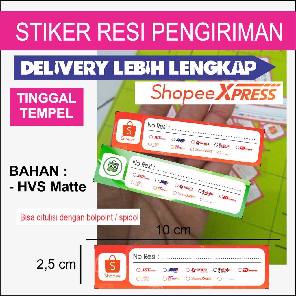 

stiker delivery | kertas label resi | resi pengiriman lengkap